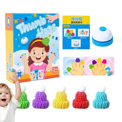 Memory Matching Game Small Hats Color Sorting Matching Board Game Fun Preschool Board Game Hand-Eye