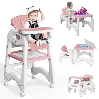 5 in 1 High Chairs for Babies and Toddlers, Multifunctional Infant High Chair, Safe & Ergonomic