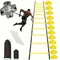 1 set Football training Agility ladder set with marker discs 1 Drag Parachute nails obstacles speed