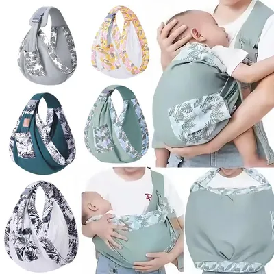 Baby Wrap Newborn Sling Dual Use Infant Nursing Cover Carrier Mesh Fabric Breastfeeding Carriers Up