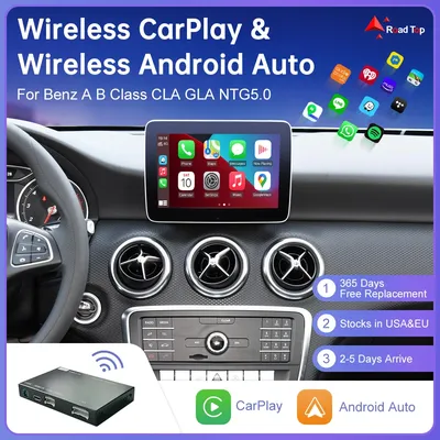 Wireless CarPlay for Mercedes Benz A B C-Class W205 GLA GLC CLA W176 W246 with Android Auto Youtube