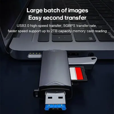 Card Reader For Computer Multipurpose USB Hub With Card Reader Computer Card Readers High-Speed USB