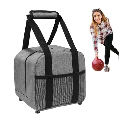 Bowling Tote Bags Single Bowling Ball Tote Bag Bowling Bag With Zipper Bowling Ball Accessories