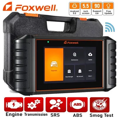 Foxwell NT706 Car OBDII Scanner Transmission ABS SRS Engine Car Diagnostic Tool Code Reader Free