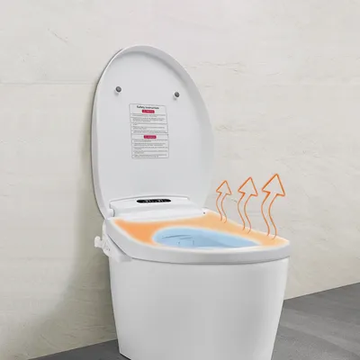 Intelligent Toilet Cover Seat Adjustable Seat Heating Function IPX4 Waterproof For Bathrooms,