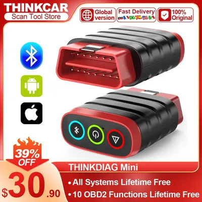 THINKCAR THINKDIAG MINI OBD2 Scanner Diagnostic Tool OE Full System Car Scanner for iOS Android