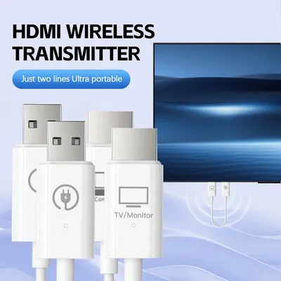 50m USB Wireless HDMI Extender Cable Audio Video Transmitter and Receiver Display Adapter for Camera