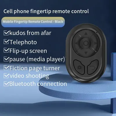 Remote Control with Page Turner for TIK Tok & iPad Kindle Client, Bluetooth Remote Selfie Clicker