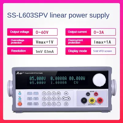 A-BF 5-bit VFD panel high precision 30V programmable linear DC power supply SS-L603SPV low ripple