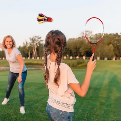 Badminton Shuttlecocks Colorful Badminton Ball Youth Players 10-Pack Duck Feathers & Rubber