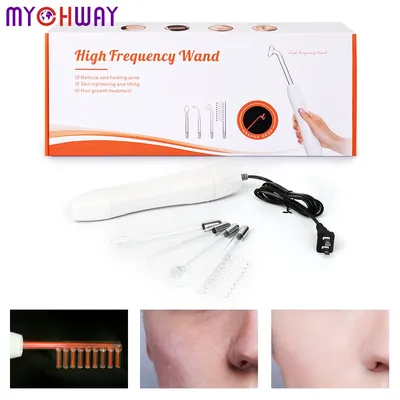 High Frequency Facial Machine For Hair Face Acne Spot Remover Replacement Electrotherapy Wand Glass