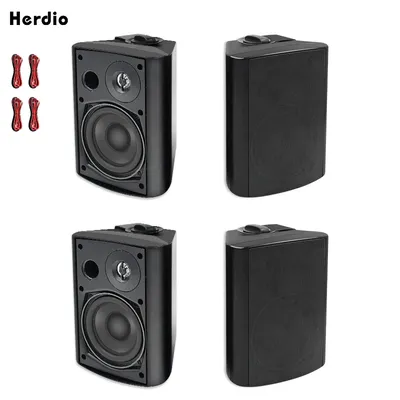 Herdio 5.25'' 600 Watts Passive Indoor Outdoor Speakers Wired Waterproof Wall Mount Speakers with