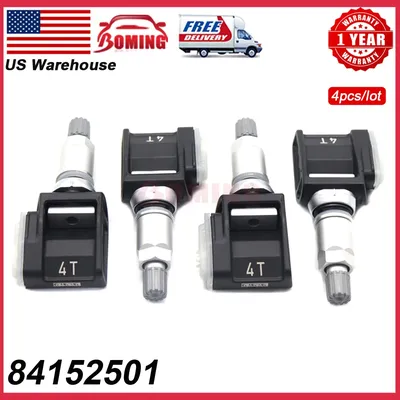 4PCS New Car TPMS Tire Tyre Pressure Sensor 8415250 For Cadillac Escalade Chevrolet Silverado 1500