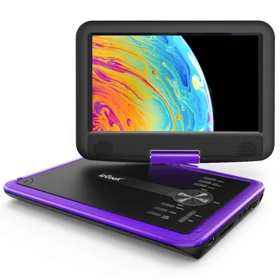 ieGeek 11.5" Portable DVD Player with SD Card/USB Port, 5 Hour Rechargeable Battery 9.5" Eye-Protective Screen Support AV-in/Out