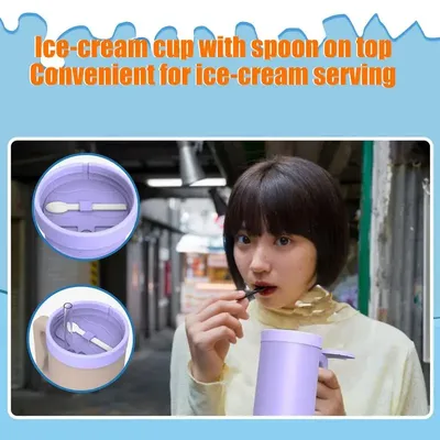 Cup Ice Cream Tray Ice Cream Container Lightweight Portable Ice Cream Plate Silicone Ice Cream