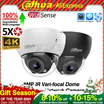 Dahua Original IPC-HDBW2841R-ZS 8MP 4K 2.7-13.5mm 5X Zoom WizSense Network POE IP Camera IR Built-in