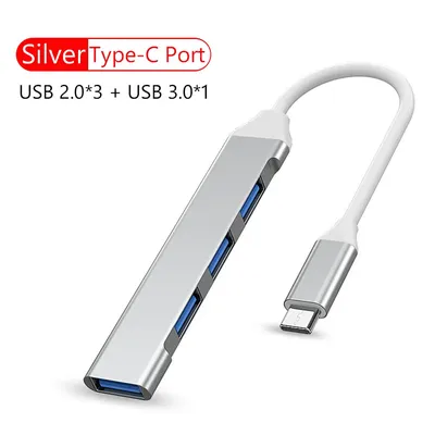 4 Port Multi Splitter Adapter OTG USB C HUB USB Type C 3.0 2.0 for Lenovo Huawei Xiaomi Macbook Pro