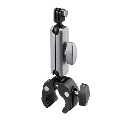 Action Camera Mount Motorcycle Handlebar Mount 360 Degree Rotation Camera Mount Adjustable Camera