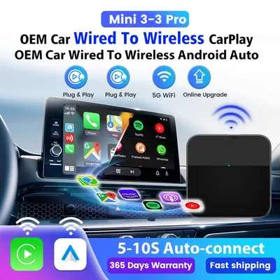 Carlinkit Mini 3.0 Wireless Carplay Box Auto Connection For Toyota Mazda Camry Kia Audi Mercedes Volvo OTA Upgrade Plug And Play