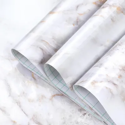 Marble Contact Paper, Peel and Stick Countertops Wallpaper Waterproof Self Adhesive Wall Paper Roll