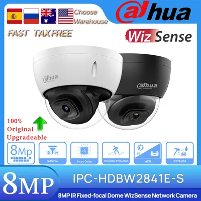 Dahua Original IPC-HDBW2841E-S 8 MP IR30M Fixed-focal Dome WizSense Network Camera Intelligent