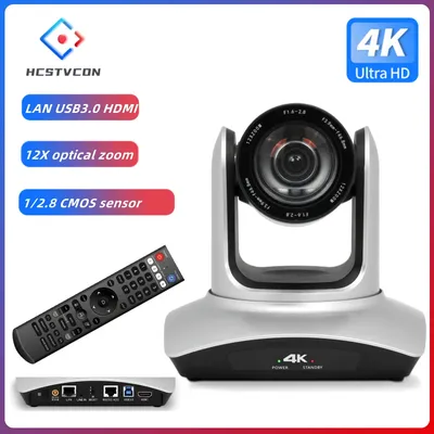 4K Conference PTZ Camera 12/20X 60fps Live Streaming LAN USB3.0 HDMI for Business Meeting Church