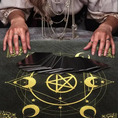 49x49cm Altar Tarot Tablecloth Astrology Tarot Card Game Supplies Table Decorations For Astrologist