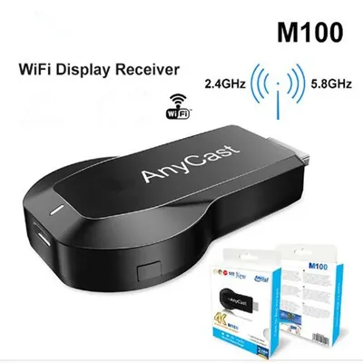 5G 2.4 4K HD Wireless TV Stick Adapter Anycast M100 Any Cast Wifi Display Dongle for DLNA AirPlay TV