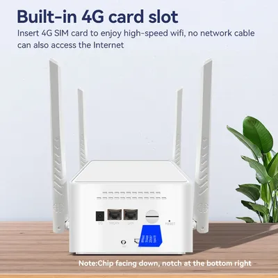 4G CPE Wireless Router 300Mbps RJ45 LTE/PPPOE Gigabit Router with SIM Card Slot Wireless Modem