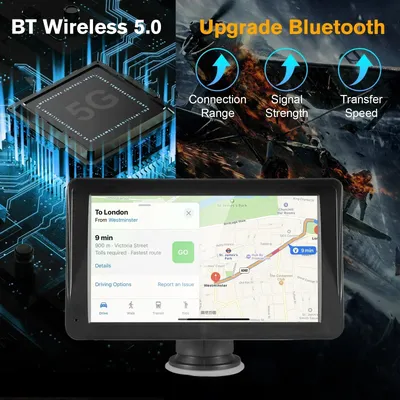 Car Navigation Monitor LCD Display Wireless CarPlay Navigation for Cars Screen Universal Touch