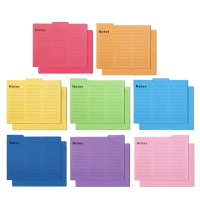 Multi-Color Folder File Bag Portable Folders For Documents Candy Color School Supplies Stationery