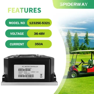 36-48V 350A AC Motor Controller For Curtis Eelctric Golf Cart 1232SE-5321 Controller For Forklift