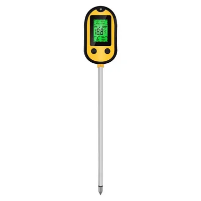 Digital Soil Moisture Probe 5 In 1 Gardening Farm Lawn Tester Backlight Lcd Display Soil Test Meter