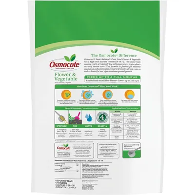 Osmocote Smart-Release Plant Food Flower & Vegetable, 8 lb.