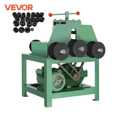 VEVOR Electric Pipe Tube Bender with 9 Round & 8 Square Die Set 1500W 110V 220V Copper Coils Motor