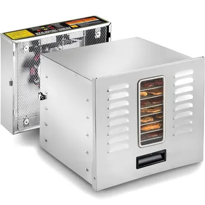 DEH-1200W-XLS Dehydra Commercial Grade Stainless Steel Digital Food Dehydrator - 10 Trays - 1200