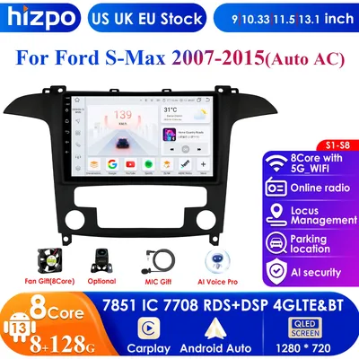 2Din Android 13 for Ford S Max S-MAX 2007-2015 Car Radio Multimedia Video Player Stereo Navigation