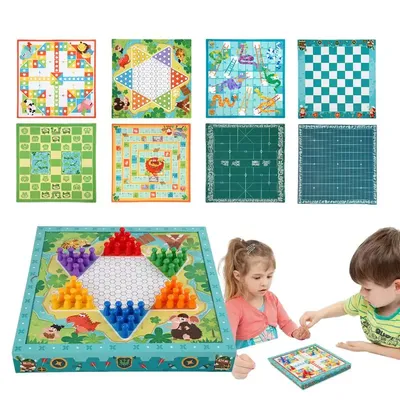 Chess Game For Toddler Educational Math Learning Board Game Snakes & Ladders Multi-Functional Chess