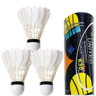 Badminton Shuttlecock 3pcs Feather Badminton Balls Shuttlecocks Professional Duck Feather Badminton