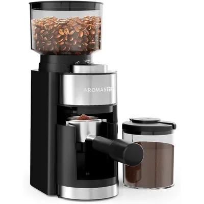 Aromaster Burr Coffee Grinder, Coffee Bean Grinder with 25 Grind Setting, Espresso Grinder