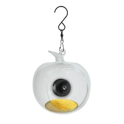 Smart Bird Feeder With Camera Shape Of Apple Bird Camera Built-in Microphone Bird Feeder Auto