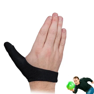 Bowling Finger Protector Bowling Thumb Covers Adult Right/Left Hand Finger Grip Thumb Stabilizer