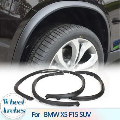 PP Car Wheel Arches Fender Flares Mudflap Mudguard for BMW X5 F15 SUV 4 Door 2014 - 2016 35i 35d 40e