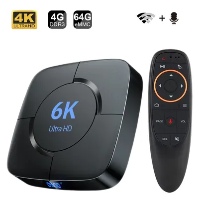 H616 Transpeed Android 10.0 TV Box Voice Assistant 6K 3D Wifi 2.4G&5.8G 4GB RAM 32G 64G Media Player