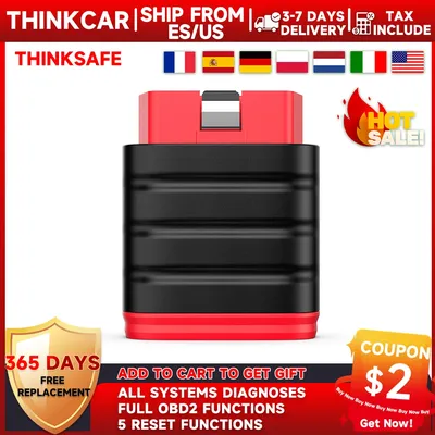 Thinkcar ThinkSafe OBD2 Scanner Professional Automotive Full System 5 Reset OBD 2 Code Reader