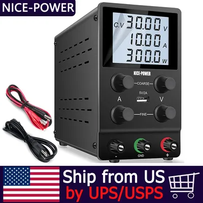 NICE-POWER DC Power Supply Variable, Adjustable Switching Regulated High Precision 4-Digits LCD