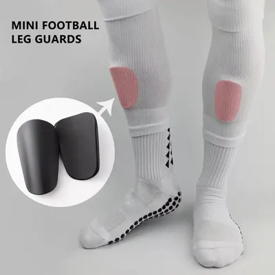 1Pair Mini Football Shin Pad Wear-resistant Shock Absorbing Leg Protector Lightweight Portable