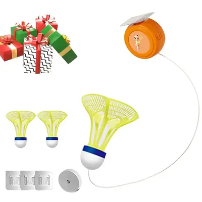 Badminton Trainer Set Portable Single Player Tool For Rebound Badminton Practice Self-Study Practice