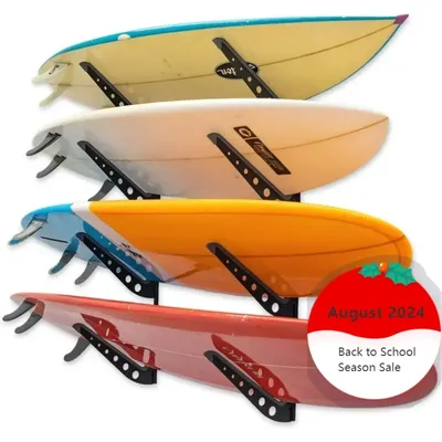 Storage rack Adjustable kite board 4 boards Wall-mounted display rack Easy installation Space-saving