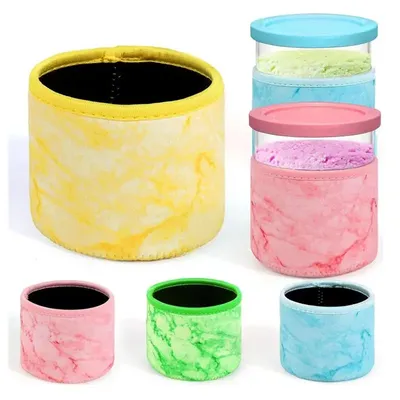 4 Pcs Neoprene Insulated Sleeves For Ninja Creami Pints Compatible With NC501 NC500Series Ice Cream